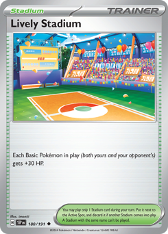 Lively Stadium 180/191 Pokémon Surging Sparks Regular