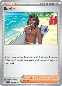 Surfer 187/191 Pokémon Surging Sparks Regular