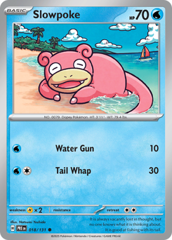 Slowpoke 018/131 Prismatic Evolutions Pokémon TCG Regular