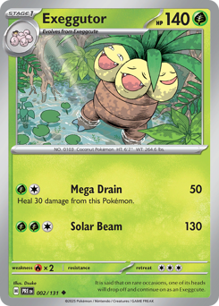 Exeggutor 002/131 Prismatic Evolutions Pokémon TCG Regular