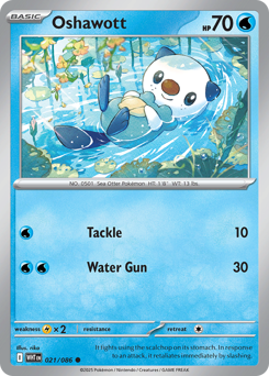 Oshawott 021/086 White Flare Pokémon TCG Regular