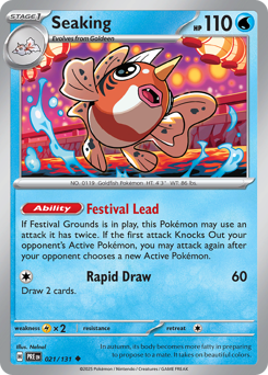 Seaking 021/131 Prismatic Evolutions Pokémon TCG Regular
