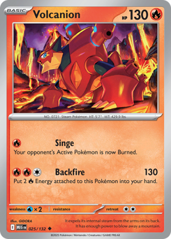 Volcanion 025/132 Mega Evolution Pokémon card (Regular)