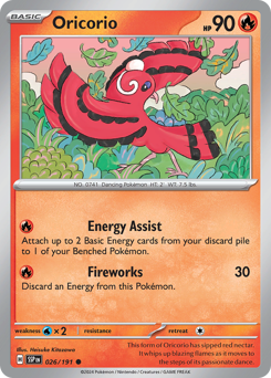 Oricorio 026/191 Pokémon Surging Sparks card