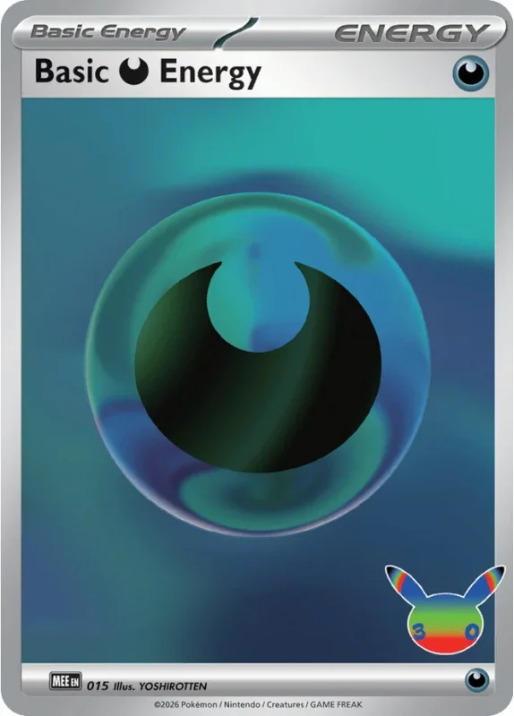 Basic Darkness Energy 015 – Pokémon 30th Celebration – Holo