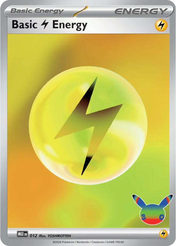 Basic Lightning Energy 012 – Pokémon 30th Celebration – Holo