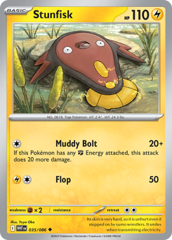 Stunfisk 035/086 White Flare Pokémon TCG Regular