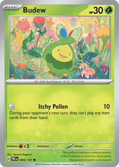 Budew 004/131 Prismatic Evolutions Pokémon TCG Regular