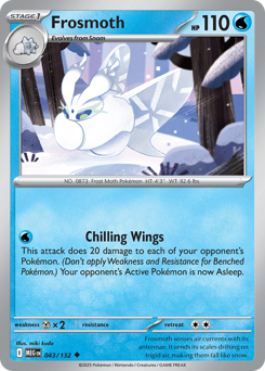 Frosmoth 043/132 Mega Evolution Pokémon card (Regular)