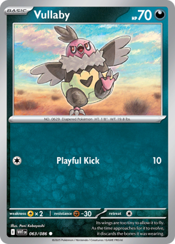 Vullaby 063/086 White Flare Pokémon TCG Regular