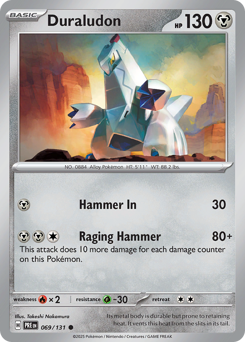 Duraludon 069/131 Prismatic Evolutions Pokémon TCG Regular