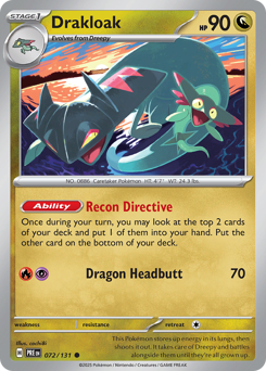 Drakloak 072/131 Prismatic Evolutions Pokémon TCG Regular