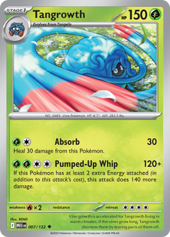 Tangrowth 007/132 Mega Evolution Pokémon card (Regular)