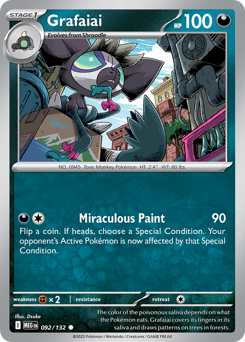 Grafaiai 092/132 Mega Evolution Pokémon card (Regular)