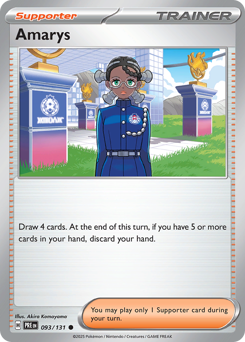 Amarys 093/131 Pokémon Prismatic Evolutions Regular