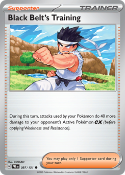 Black Belt's Training 097/131 Pokémon Prismatic Evolutions Regular