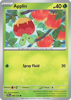 Applin 009/131 Prismatic Evolutions Pokémon TCG Regular