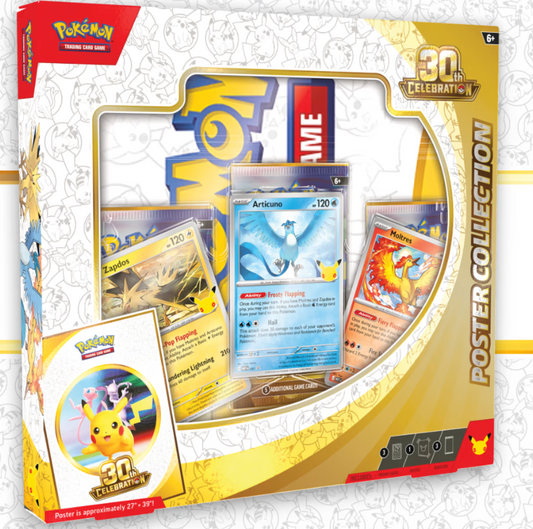 Pokémon TCG: 30th Celebration — Poster Collection sealed product packaging