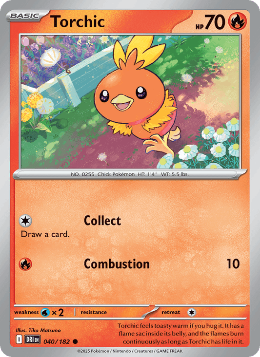 Torchic 040/182 Destined Rivals Pokémon TCG Regular