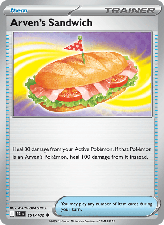 Arven's Sandwich 161/182 Pokémon Destined Rivals Regular