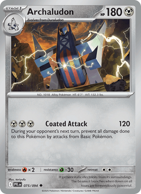 Archaludon 075/094 Phantasmal Flames Pokémon TCG Regular