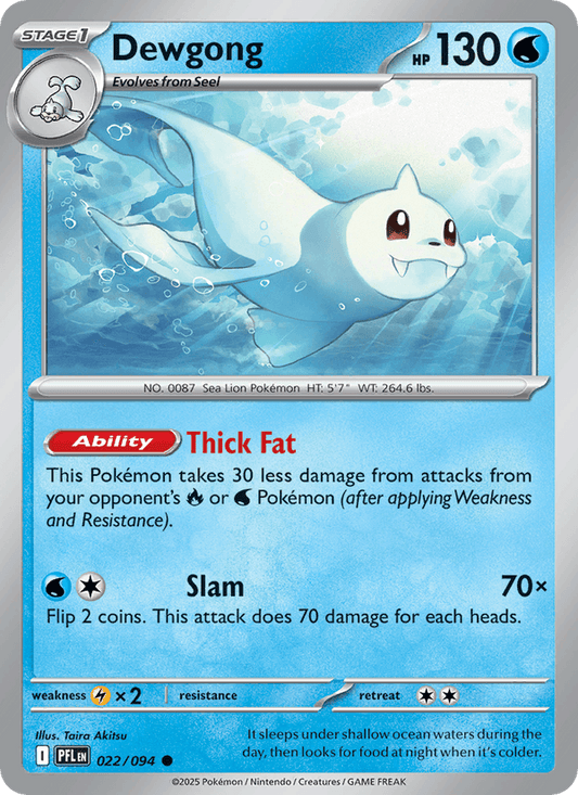Dewgong 022/094 Phantasmal Flames Pokémon TCG Regular