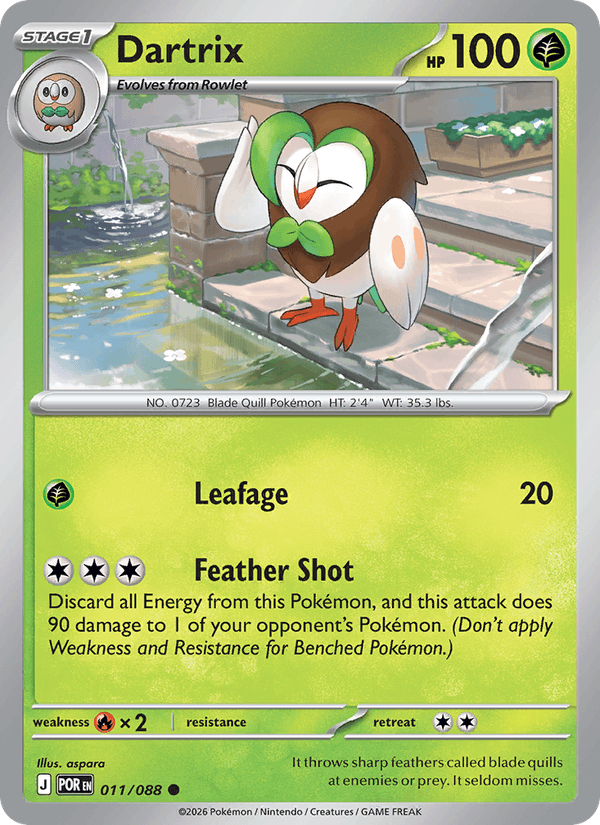 Dartrix 011/088 Perfect Order Pokémon TCG Regular