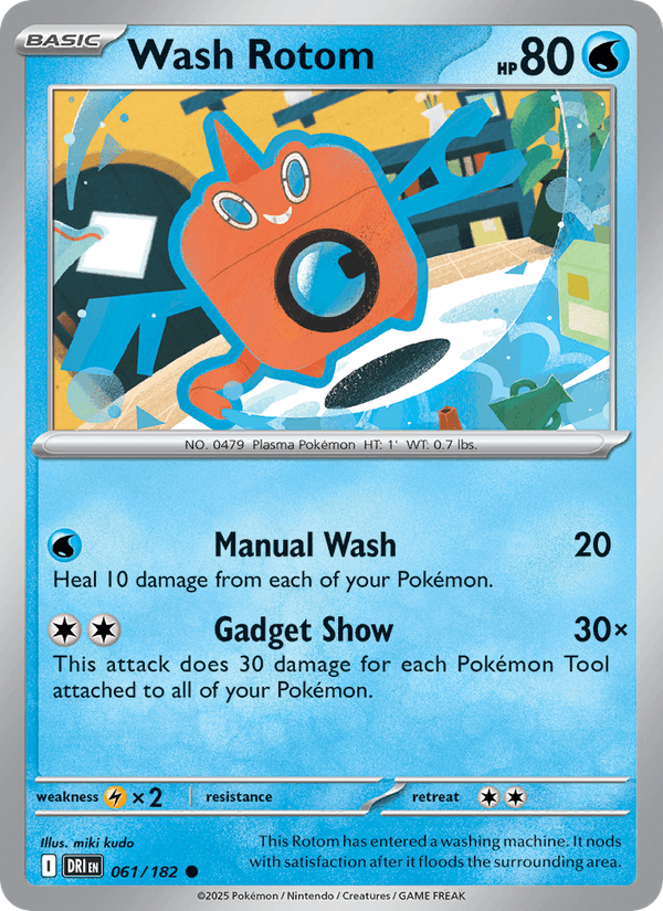 Wash Rotom 061/182 Destined Rivals Pokémon TCG Regular