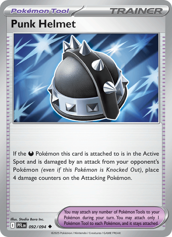 Punk Helmet 092/094 Pokémon Phantasmal Flames Regular