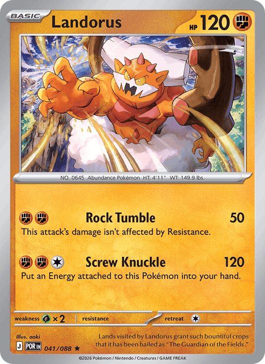 Landorus 041/088 Perfect Order Pokémon TCG Holo