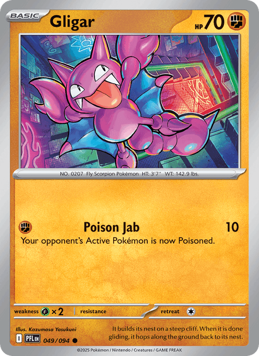 Gligar 049/094 Phantasmal Flames Pokémon TCG Regular
