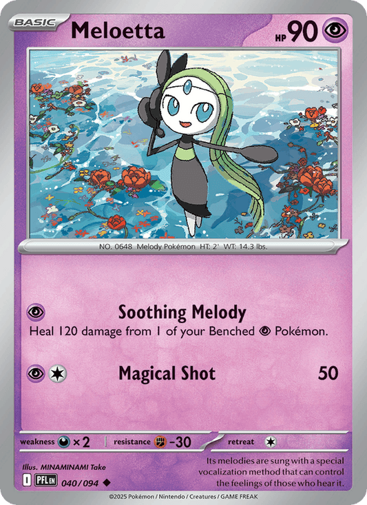 Meloetta 040/094 Phantasmal Flames Pokémon TCG Regular