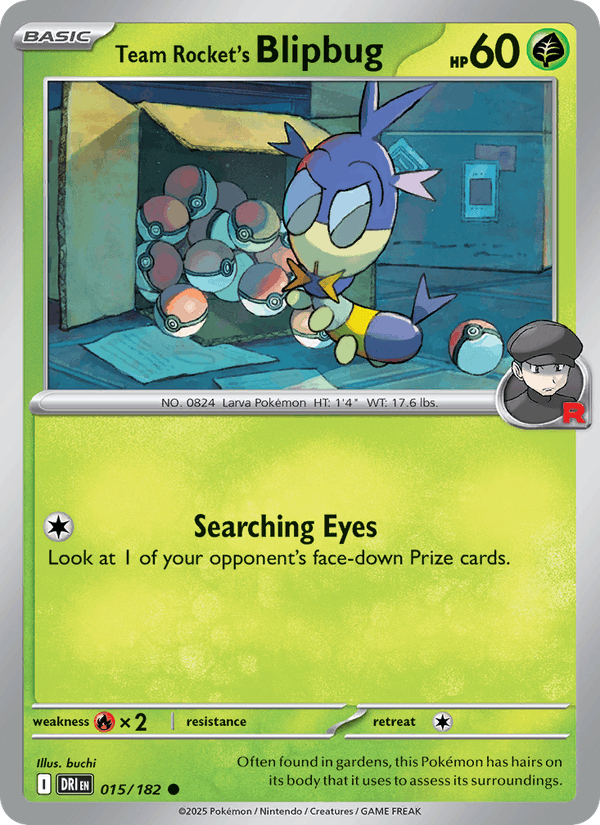 Team Rocket's Blipbug 015/182 Destined Rivals Pokémon TCG Regular