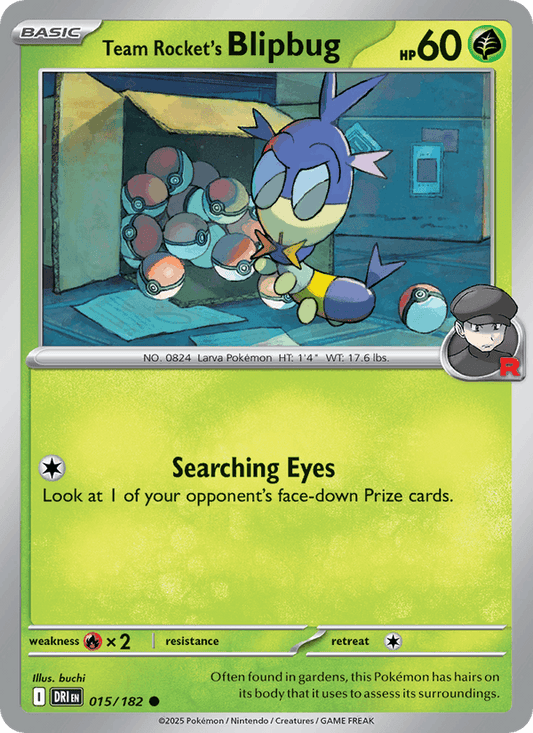 Team Rocket's Blipbug 015/182 Destined Rivals Pokémon TCG Regular