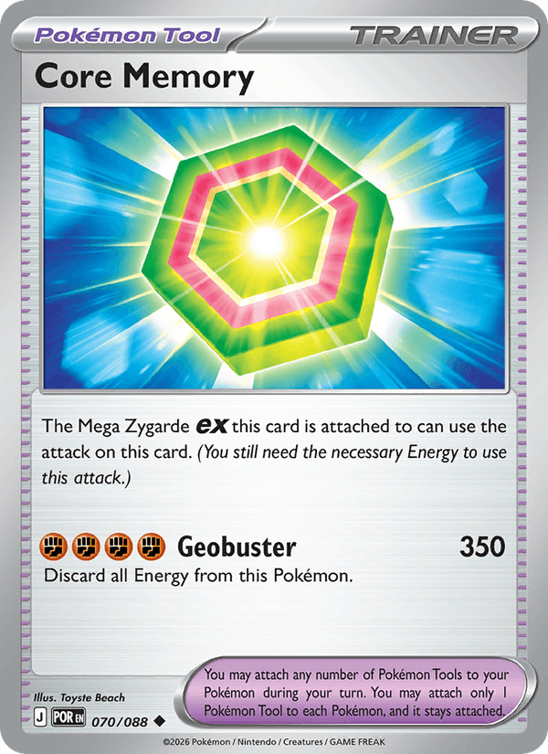 Core Memory 070/088 Pokémon Perfect Order Regular