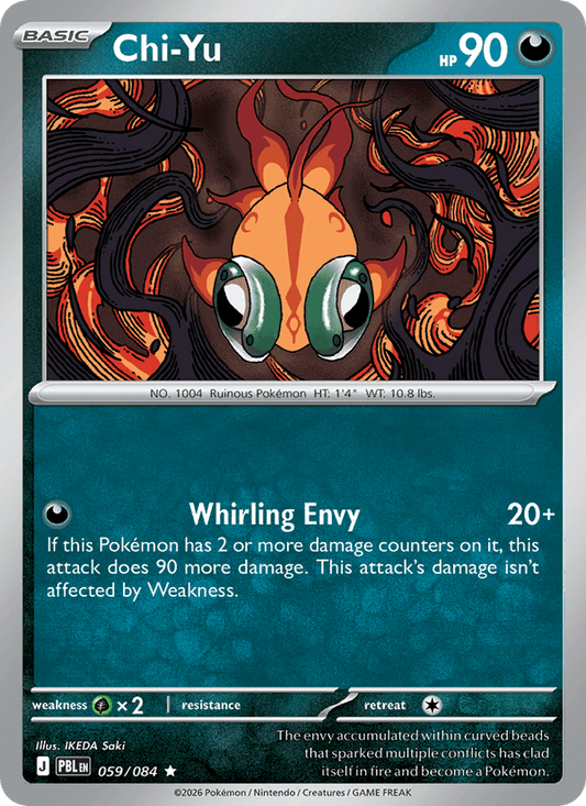 Chi-Yu 059/084 Pitch Black Pokémon card - Regular