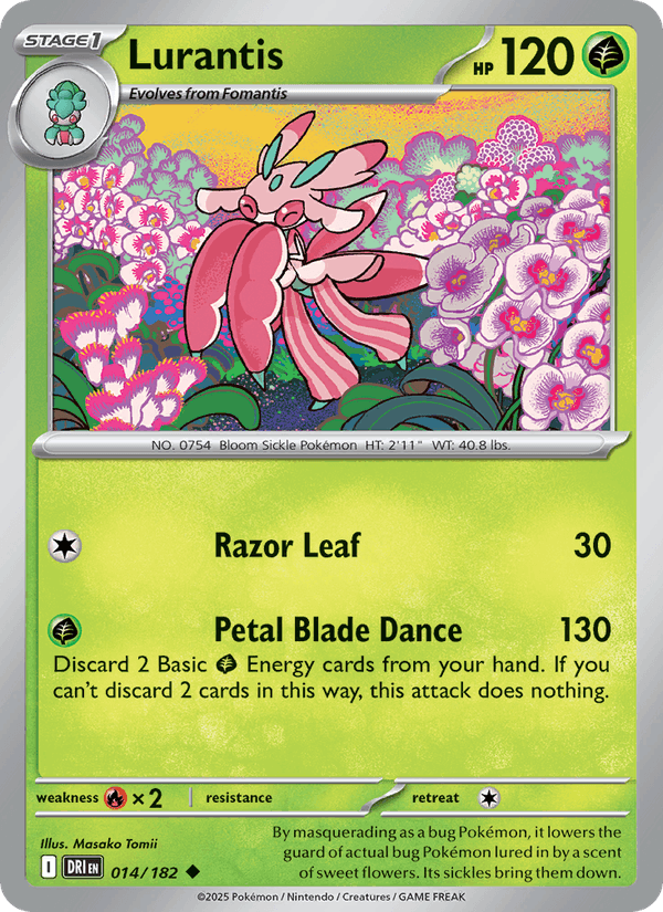 Lurantis 014/182 Destined Rivals Pokémon TCG Regular
