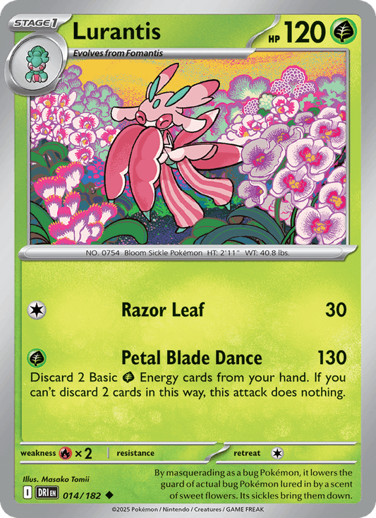 Lurantis 014/182 Destined Rivals Pokémon TCG Regular