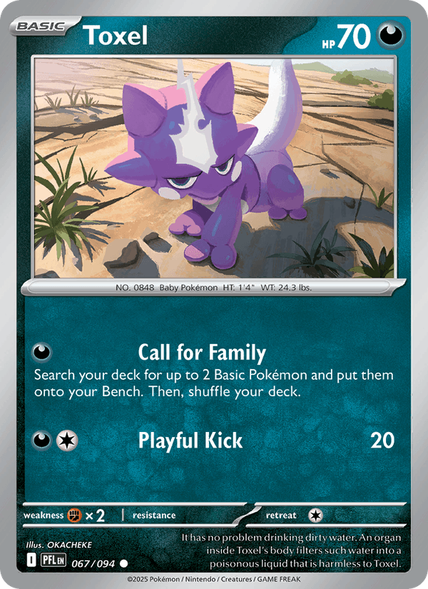 Toxel 067/094 Phantasmal Flames Pokémon TCG Regular