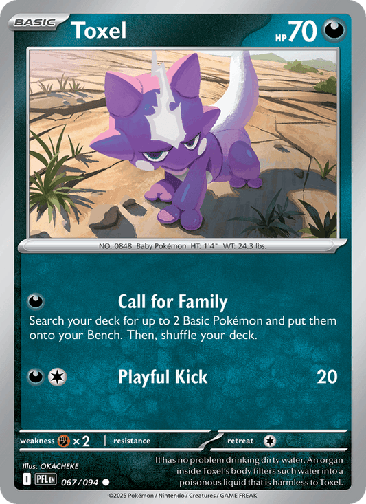 Toxel 067/094 Phantasmal Flames Pokémon TCG Regular