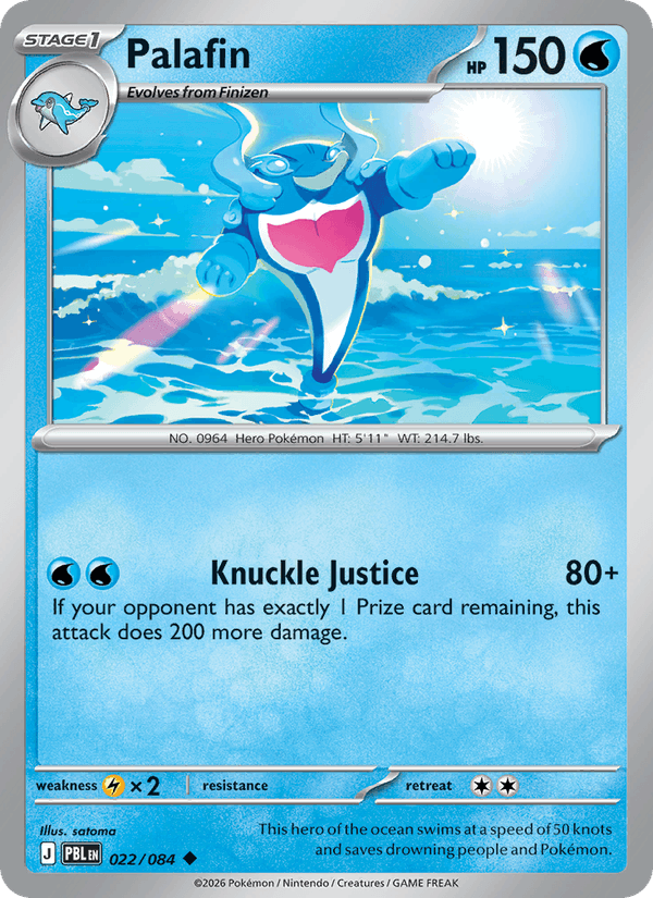 Palafin 022/084 Pitch Black Pokémon card - Regular
