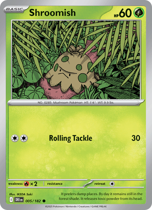 Shroomish 005/182 Destined Rivals Pokémon TCG Regular