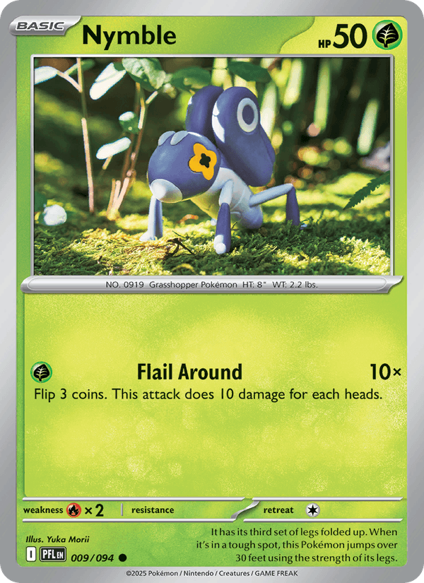 Nymble 009/094 Phantasmal Flames Pokémon TCG Regular