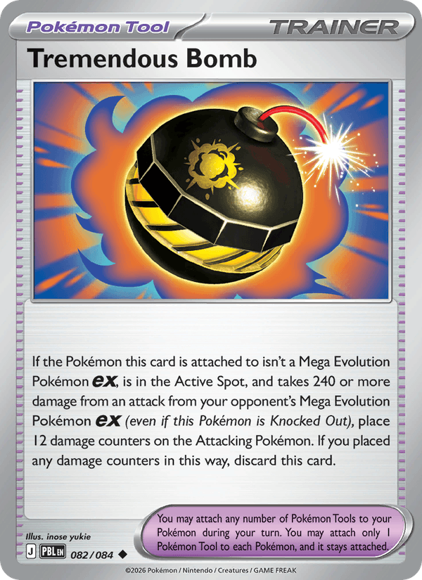 Tremendous Bomb 082/084 Pitch Black Pokémon card - Regular