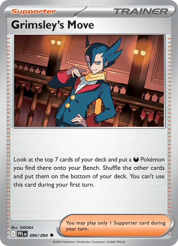 Grimsley's Move 090/094 Pokémon Phantasmal Flames Regular