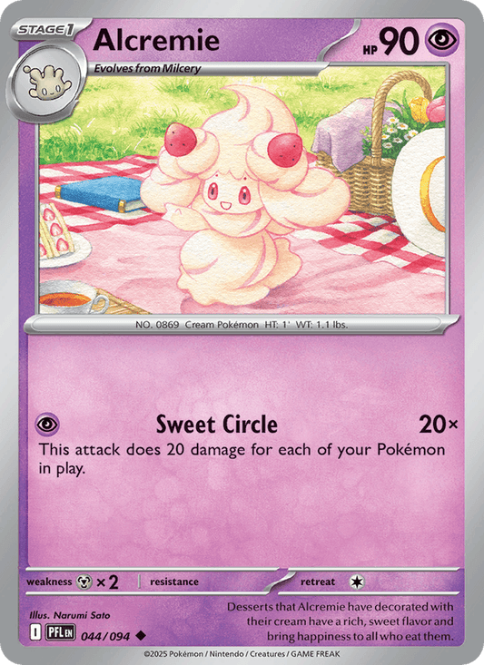 Alcremie 044/094 Phantasmal Flames Pokémon TCG Regular