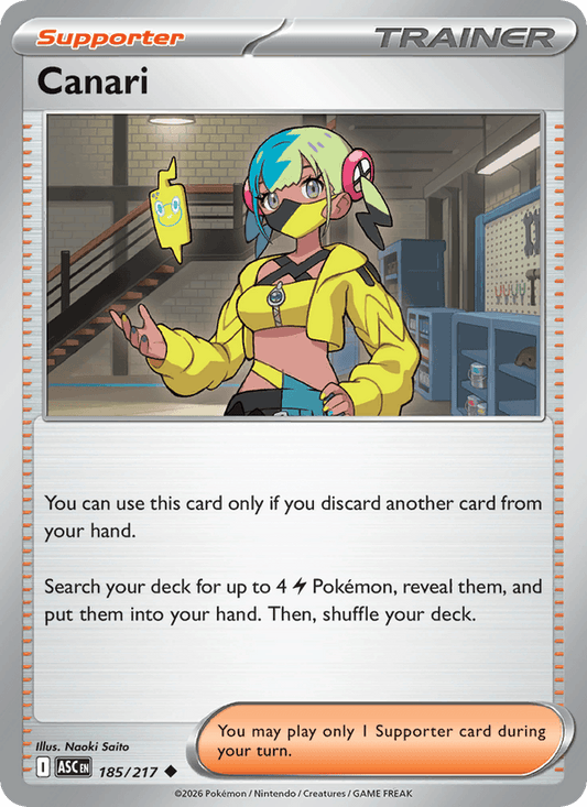Canari 185/217 Pokémon Ascended Heroes Regular