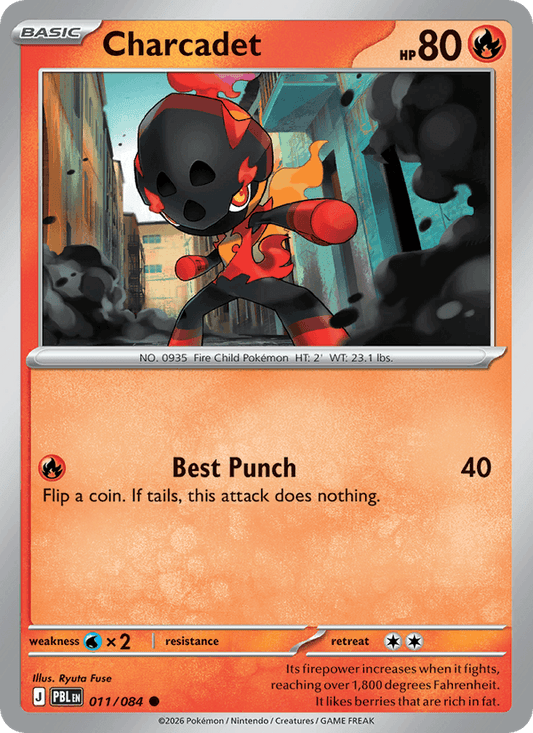 Charcadet 011/084 Pitch Black Pokémon card - Reverse Holo