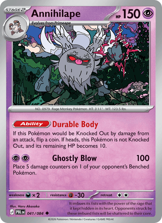 Annihilape 041/084 Pitch Black Pokémon card - Regular