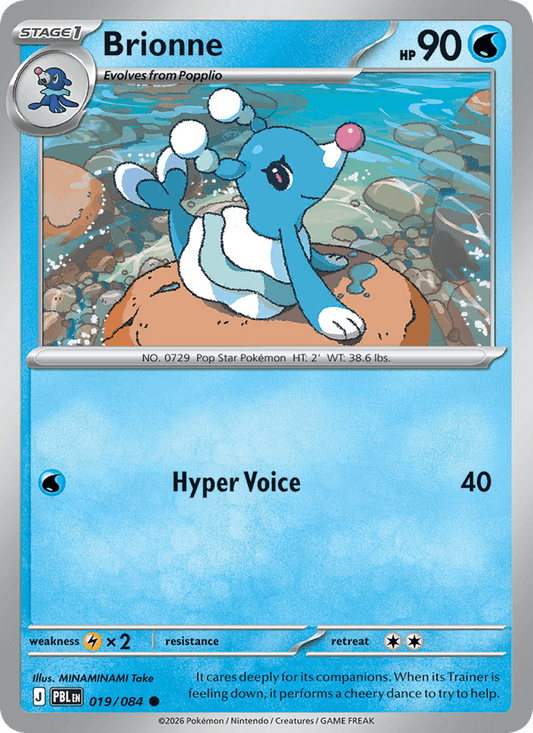 Brionne 019/084 Pitch Black Pokémon card - Regular